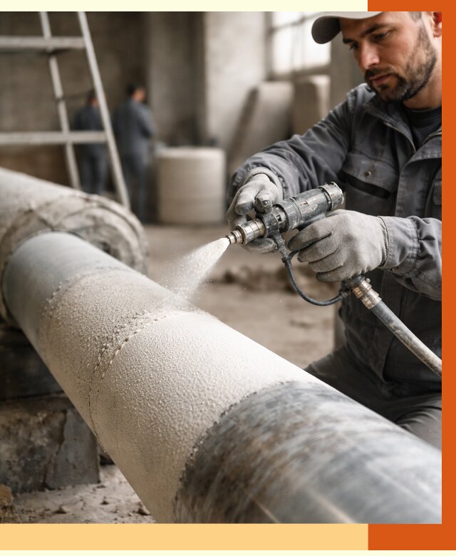 Утепление труб жидкой теплоизоляцией в Михайловке от 7625 руб. под ключ | ТепломастерМхл