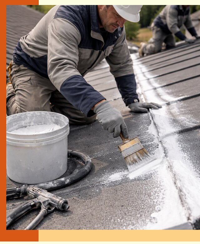 Утепление кровли жидкой теплоизоляцией в Михайловке