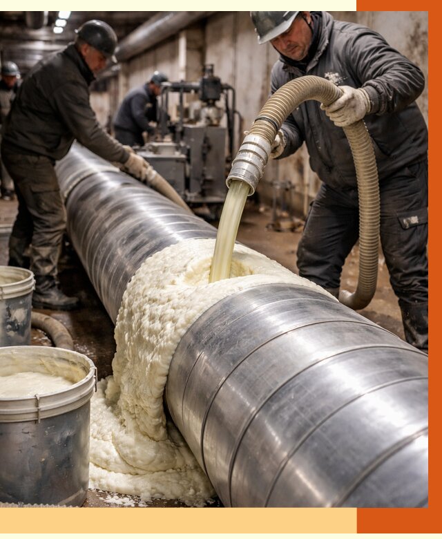 Утепление теплотрассы жидкой теплоизоляцией в Михайловке от 4270 руб. | ТепломастерМхл