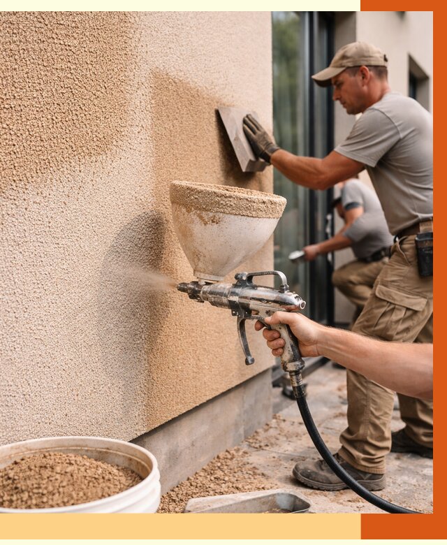 Утепление фасада жидкой пробкой в Михайловке от 4880 руб./м² под ключ | ТепломастерМхл