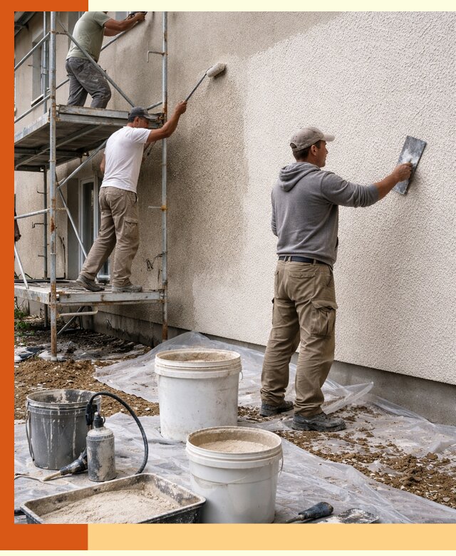 Утепление фасада жидкой пробкой в Михайловке