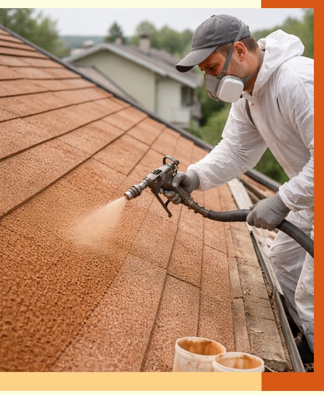 Утепление кровли жидкой пробкой в Михайловке от 2745 руб./м² под ключ | ТепломастерМхл