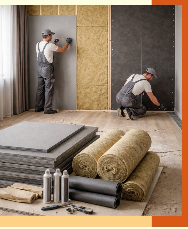 Шумоизоляция дома в Михайловке от 4575 руб/м2 — комплексная звукоизоляция под ключ | ТепломастерМхл