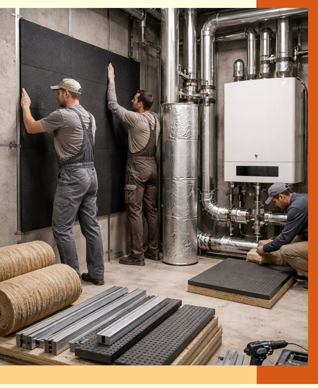 Шумоизоляция котельной в Михайловке от 6609 руб. под ключ | Профессиональная звукоизоляция — ТепломастерМхл