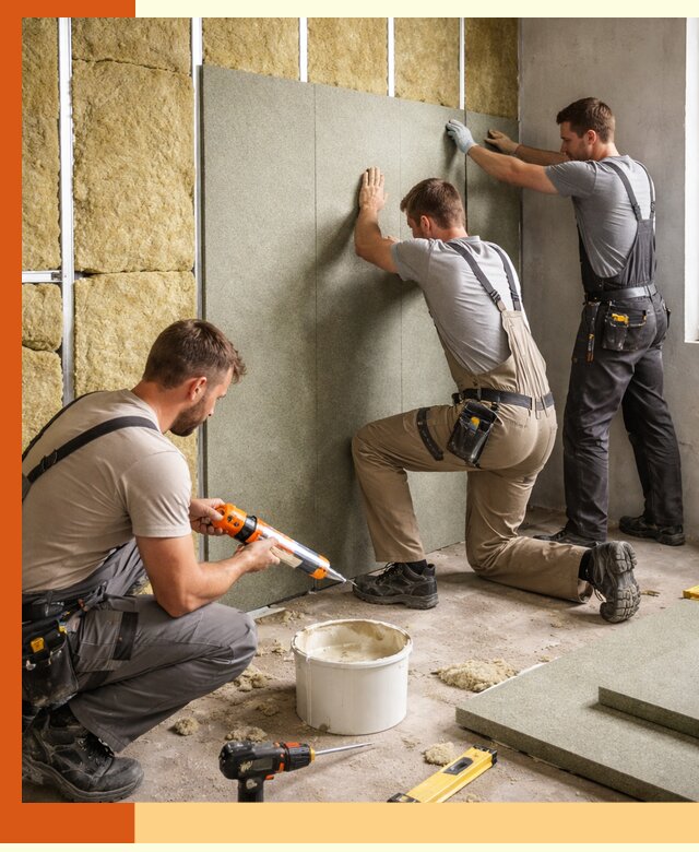 Профессиональная шумоизоляция стен в Михайловке для квартир и домов