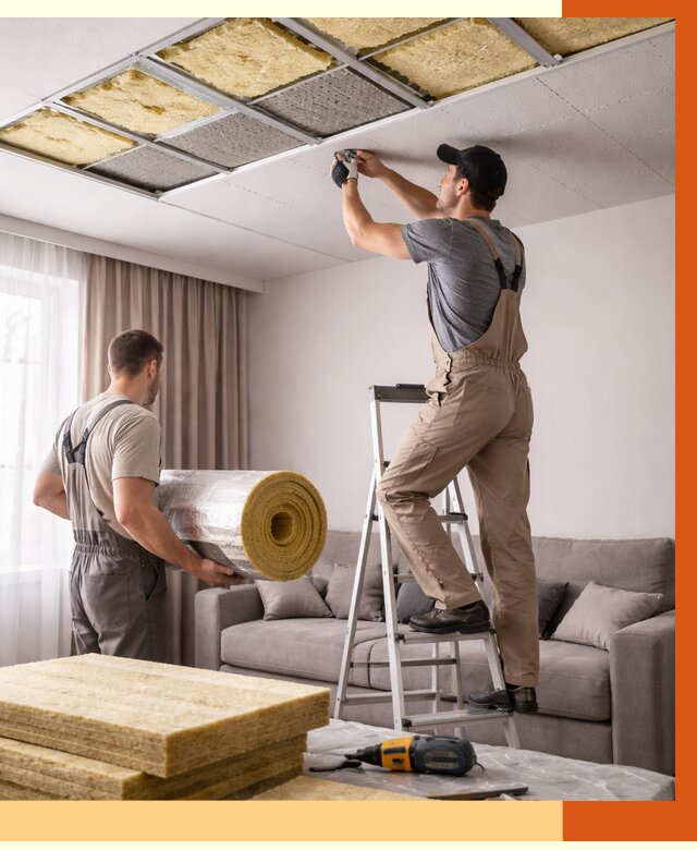 Шумоизоляция потолка в Михайловке от 2288 руб. под ключ | Профессионально — ТепломастерМхл