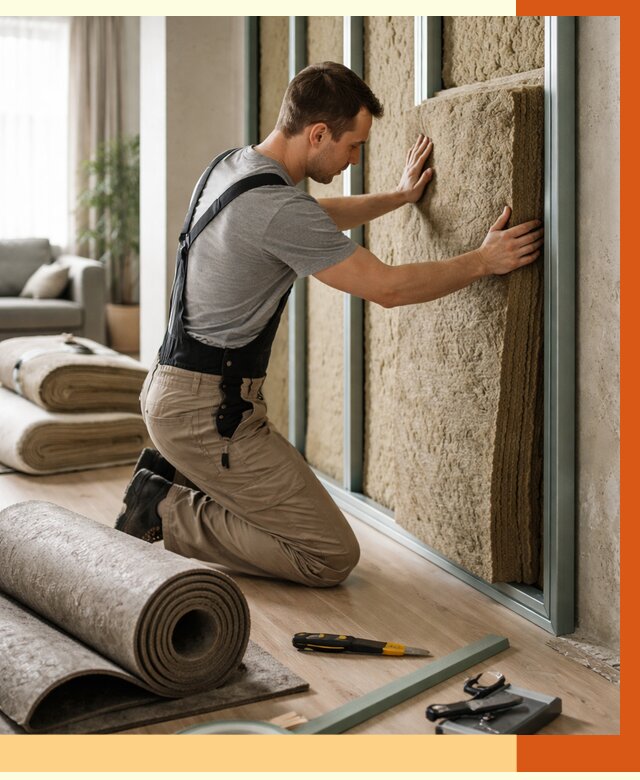 Шумоизоляция перегородок в Михайловке от 1678 руб. за м2 — ТепломастерМхл