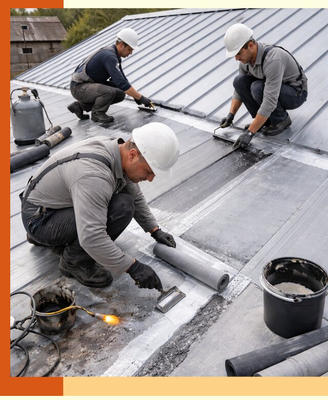 Гидроизоляция металлической кровли с гарантией в Михайловке