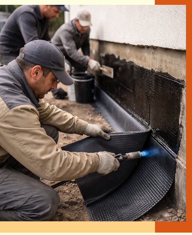 Гидроизоляция цоколя и отмостки в Михайловке от 8642 руб. — ТепломастерМхл