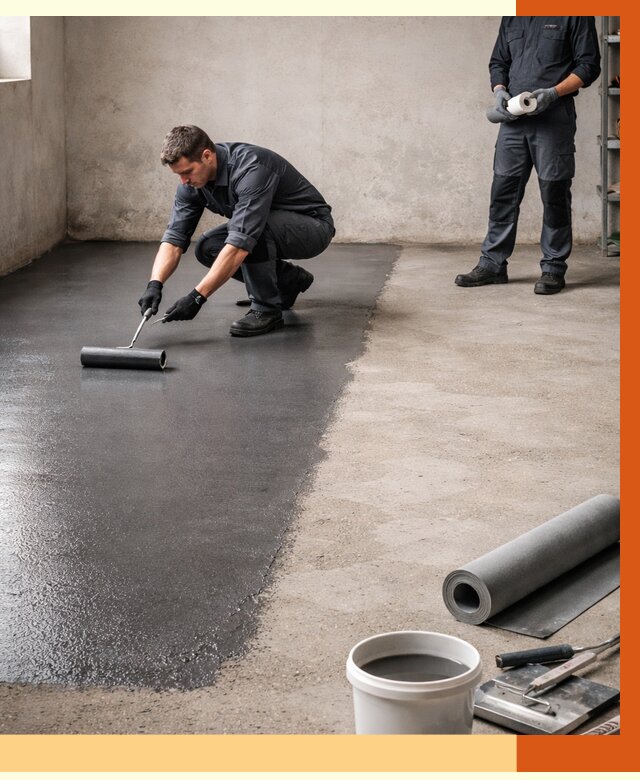 Гидроизоляция гаражного пола в Михайловке от 3558 руб./м² — ТепломастерМхл профессионально