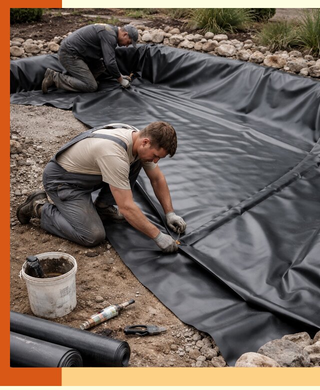 Гидроизоляция пруда в Михайловке: надежная защита и герметизация