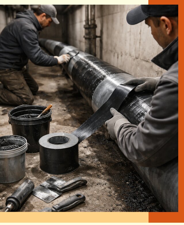 Гидроизоляция труб в Михайловке от 2542 руб. — профессиональная герметизация | ТепломастерМхл