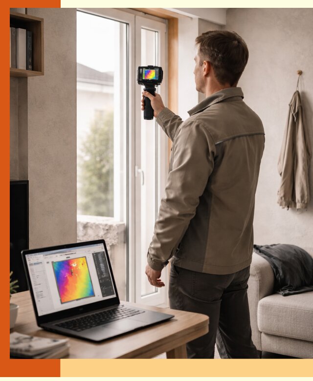 Тепловизионное обследование квартиры в Михайловке для поиска утечек тепла