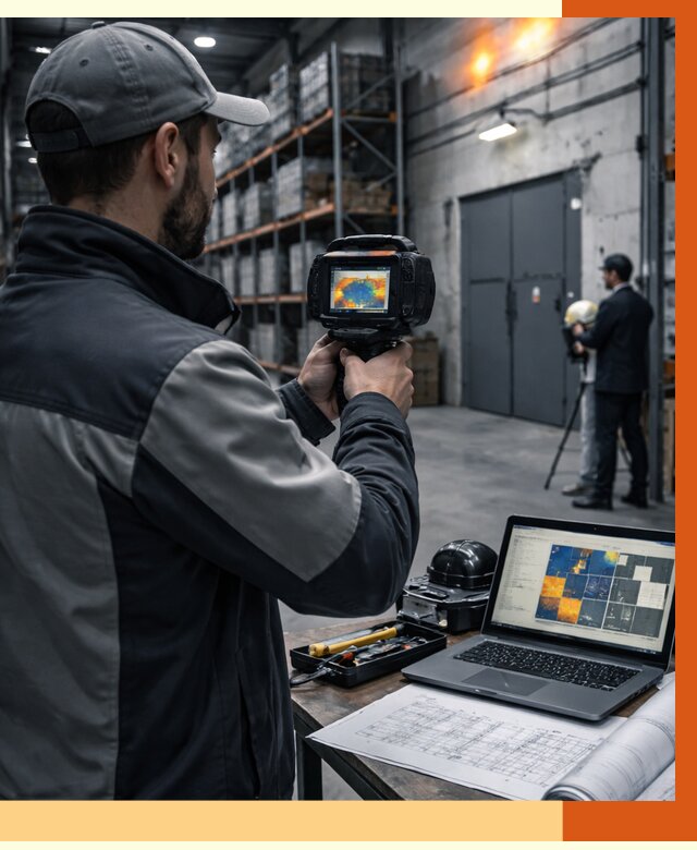 Тепловизионное обследование склада в Михайловке от 6609 руб. | ТепломастерМхл