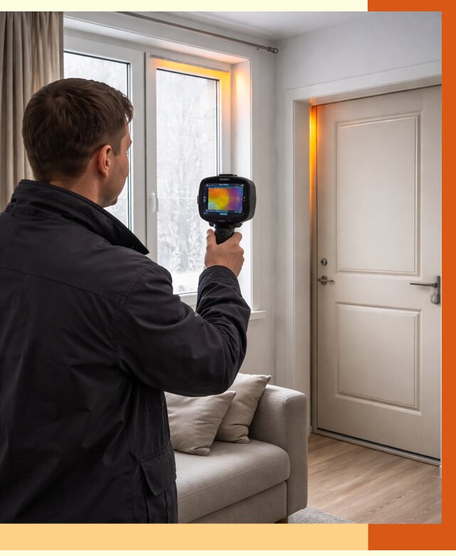 Тепловизионное обследование окон и дверей в Михайловке от 4575 руб. | ТепломастерМхл