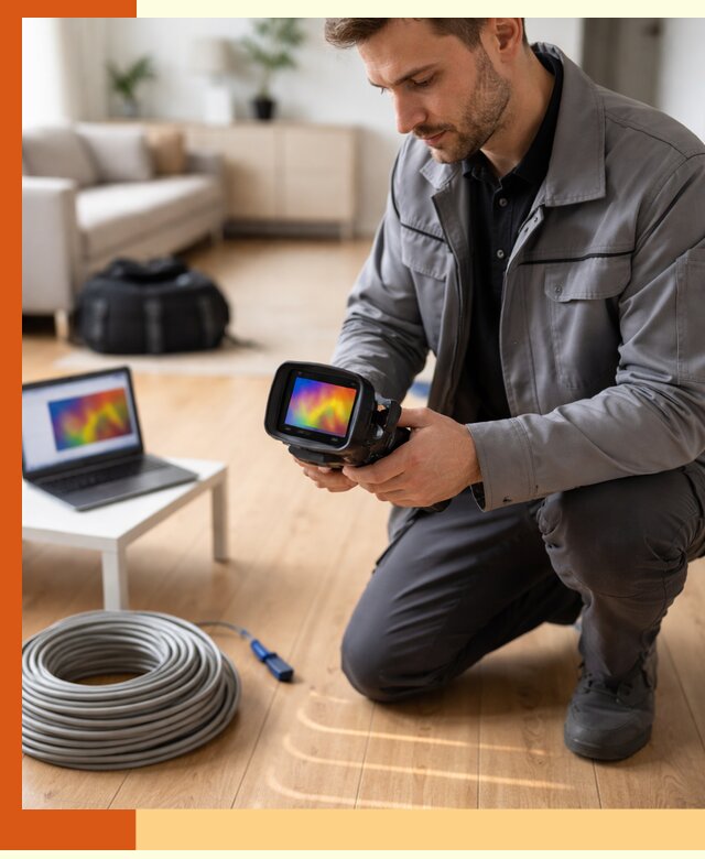 Тепловизионное обследование тёплого пола в Михайловке для точной диагностики