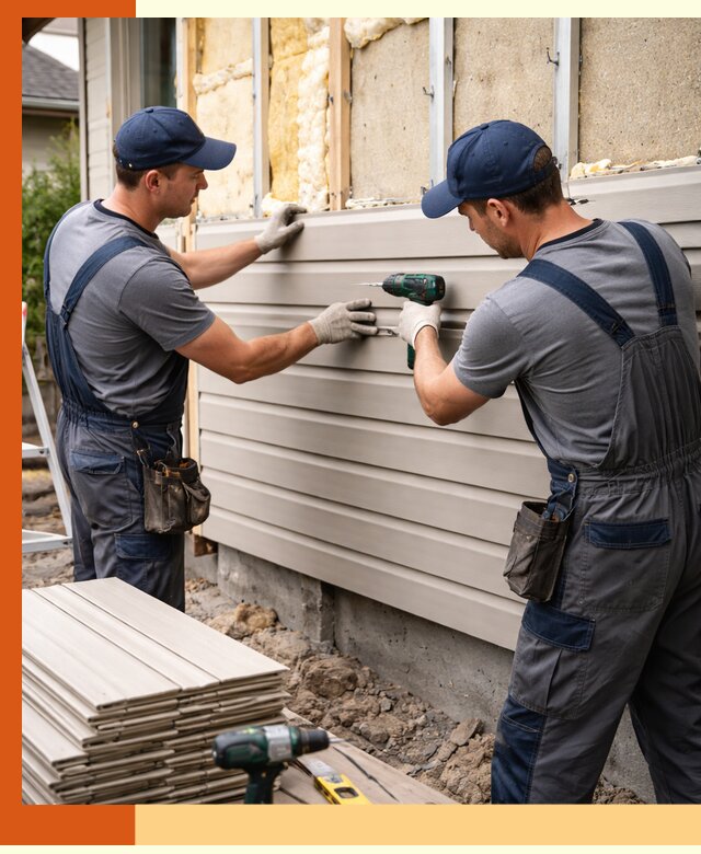 Монтаж сайдинга после утепления в Михайловке качественно и надежно